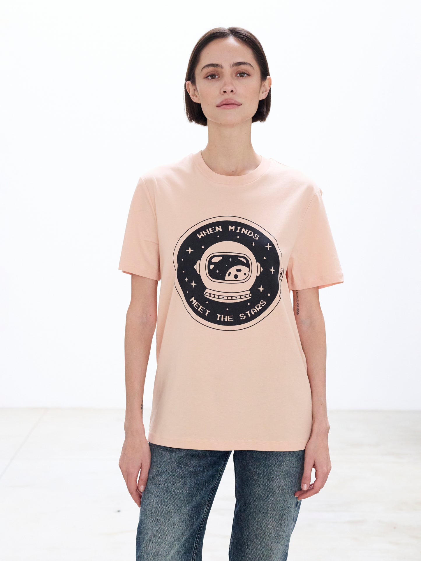 "When Minds Meet The Stars"-Unisex Quality Cotton Tee
