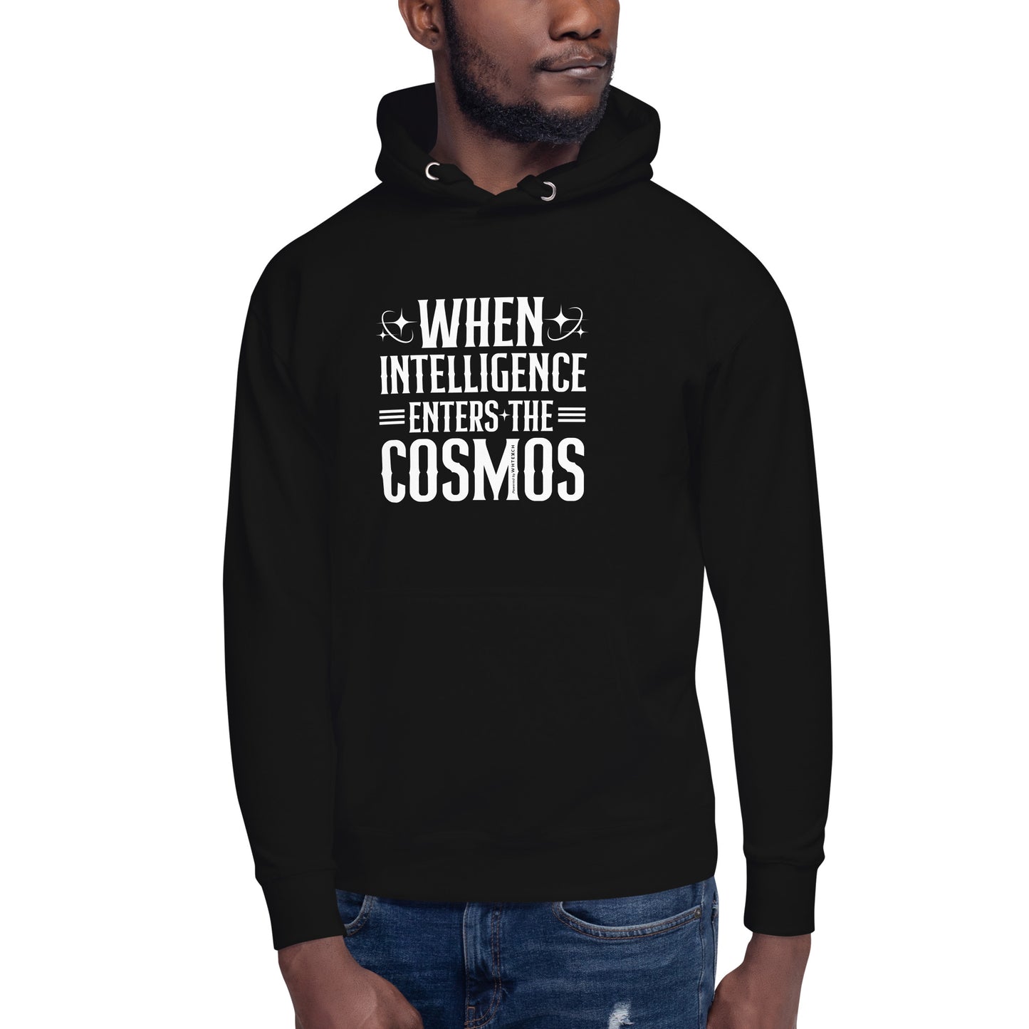 "When Intelligence Enters The Cosmos"-Unisex Quality Cotton Hoodie
