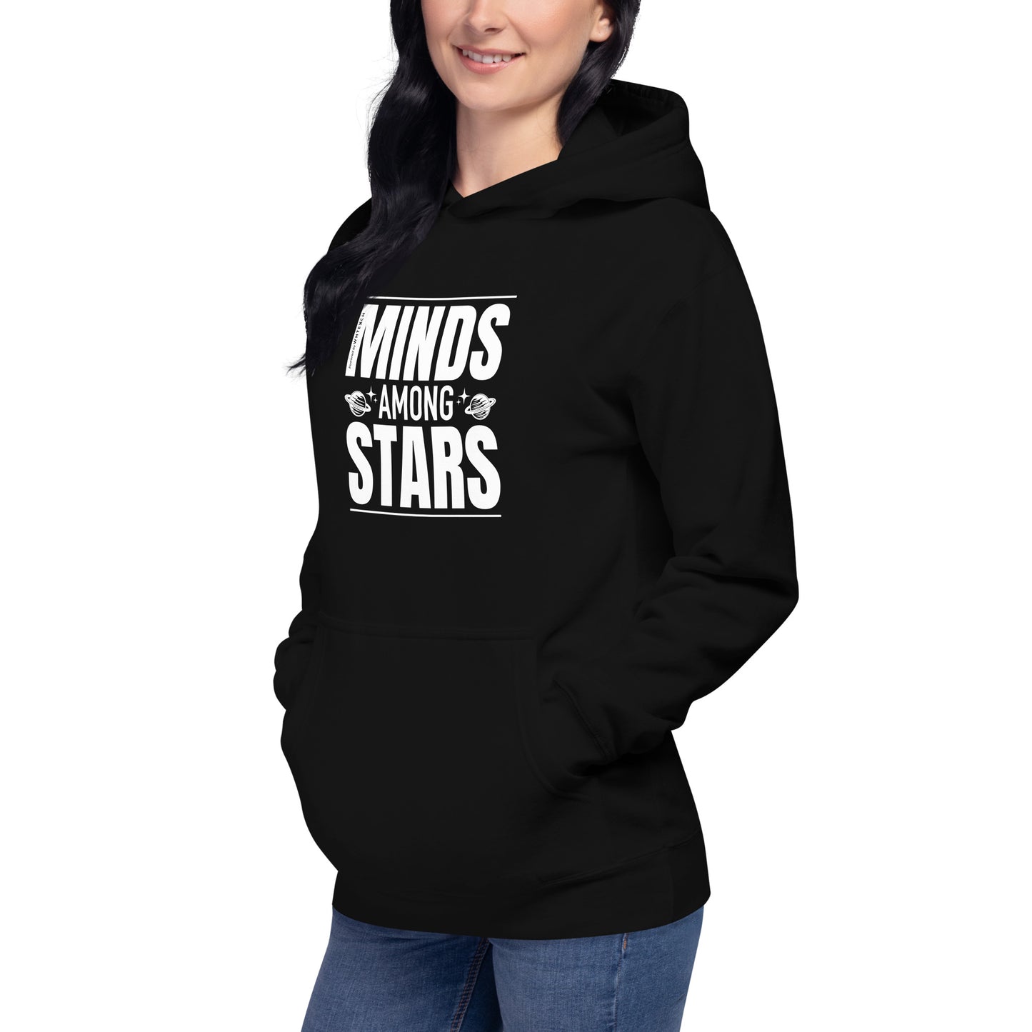 "Minds Among Stars"-Unisex Quality Cotton Hoodie