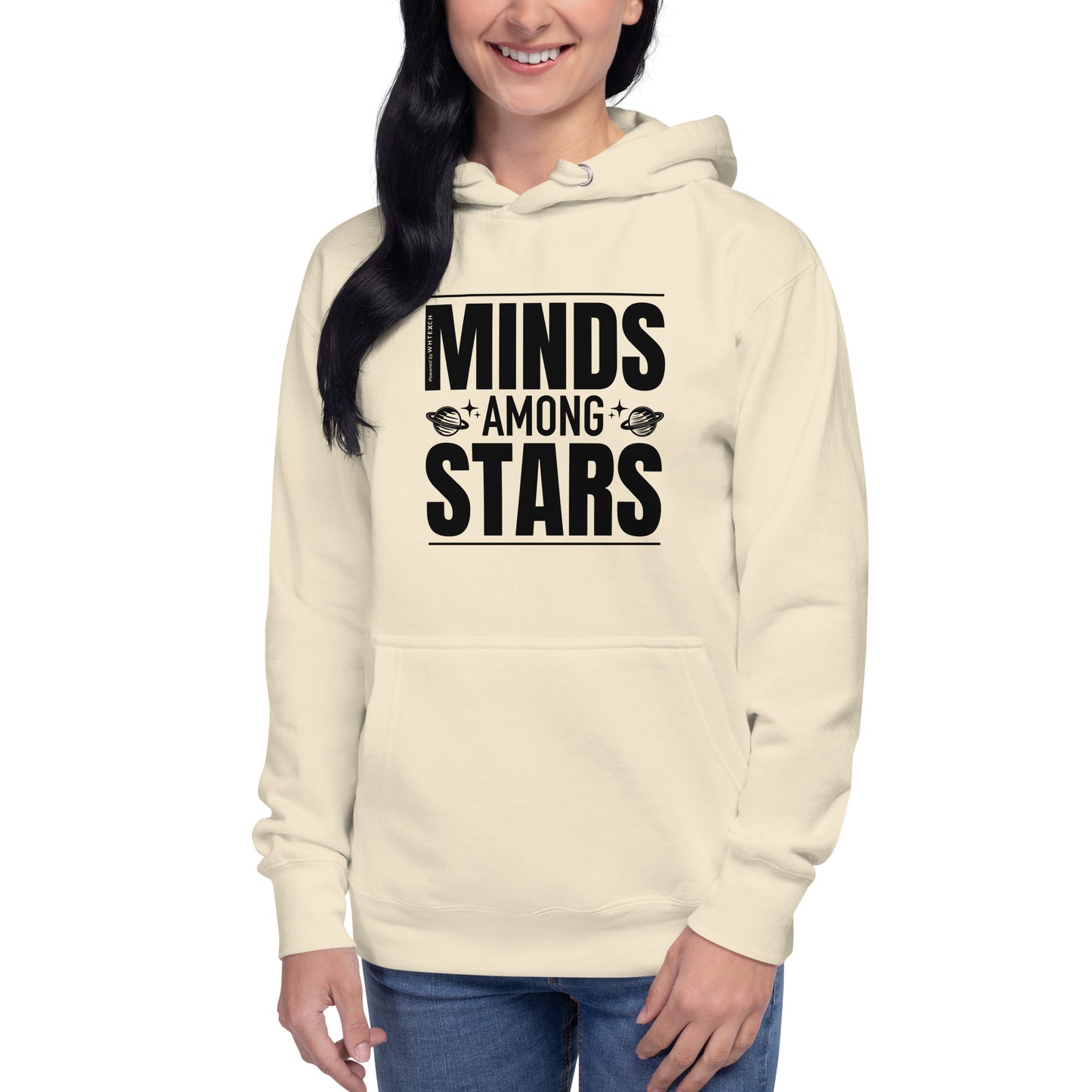 "Minds Among Stars"-Unisex Quality Cotton Hoodie