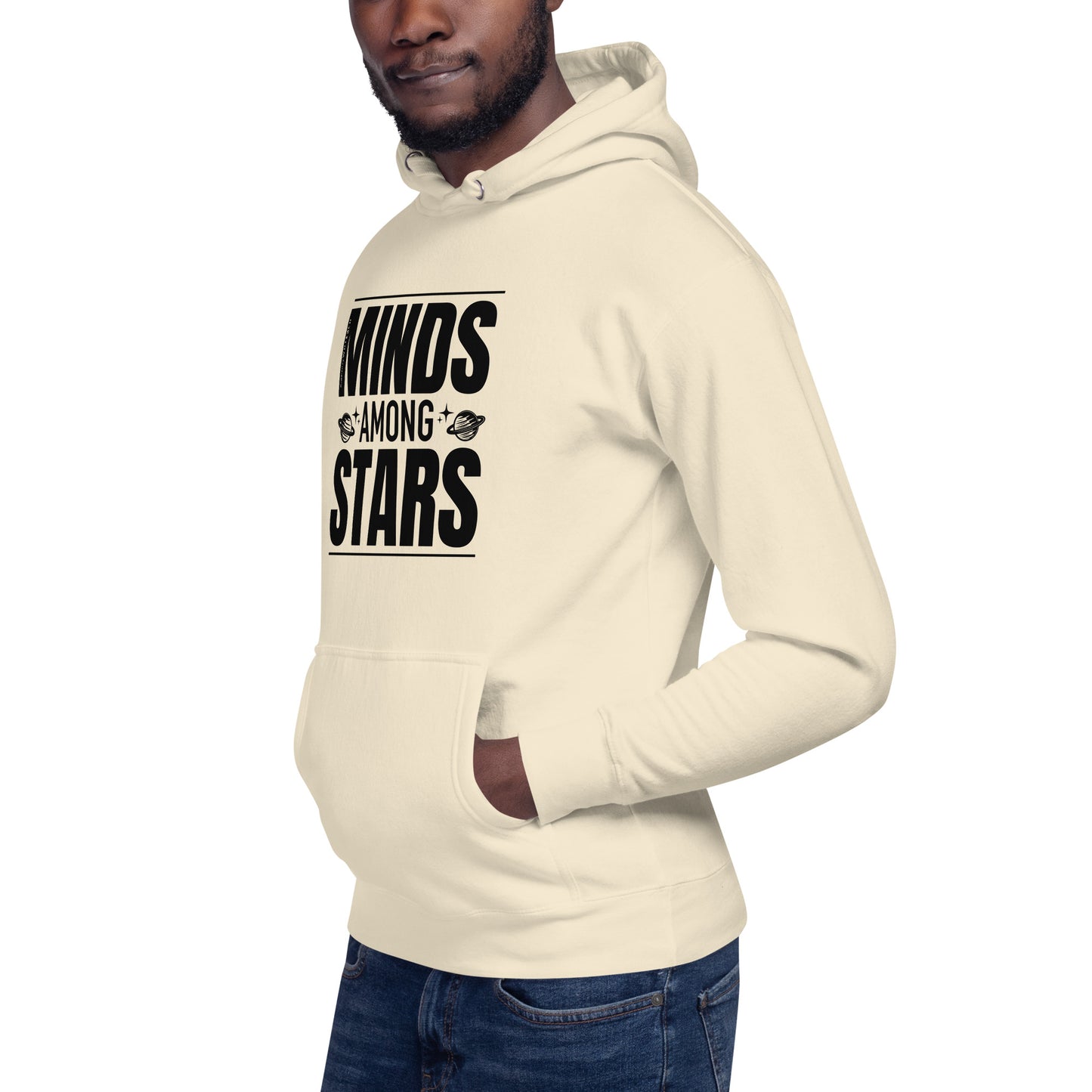 "Minds Among Stars"-Unisex Quality Cotton Hoodie
