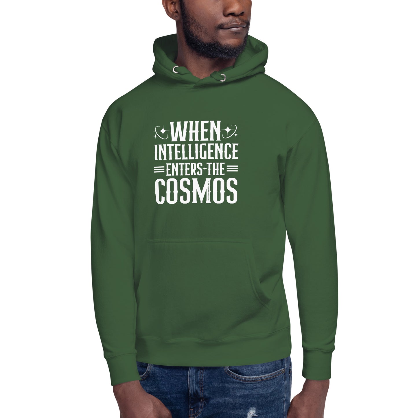 "When Intelligence Enters The Cosmos"-Unisex Quality Cotton Hoodie