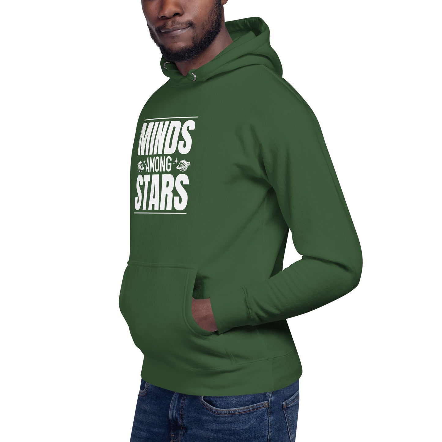 "Minds Among Stars"-Unisex Quality Cotton Hoodie