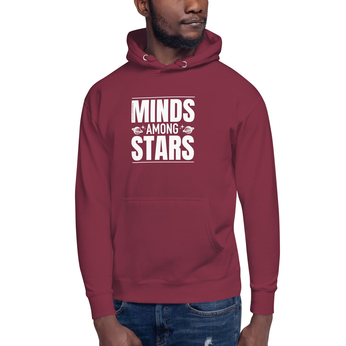 "Minds Among Stars"-Unisex Quality Cotton Hoodie