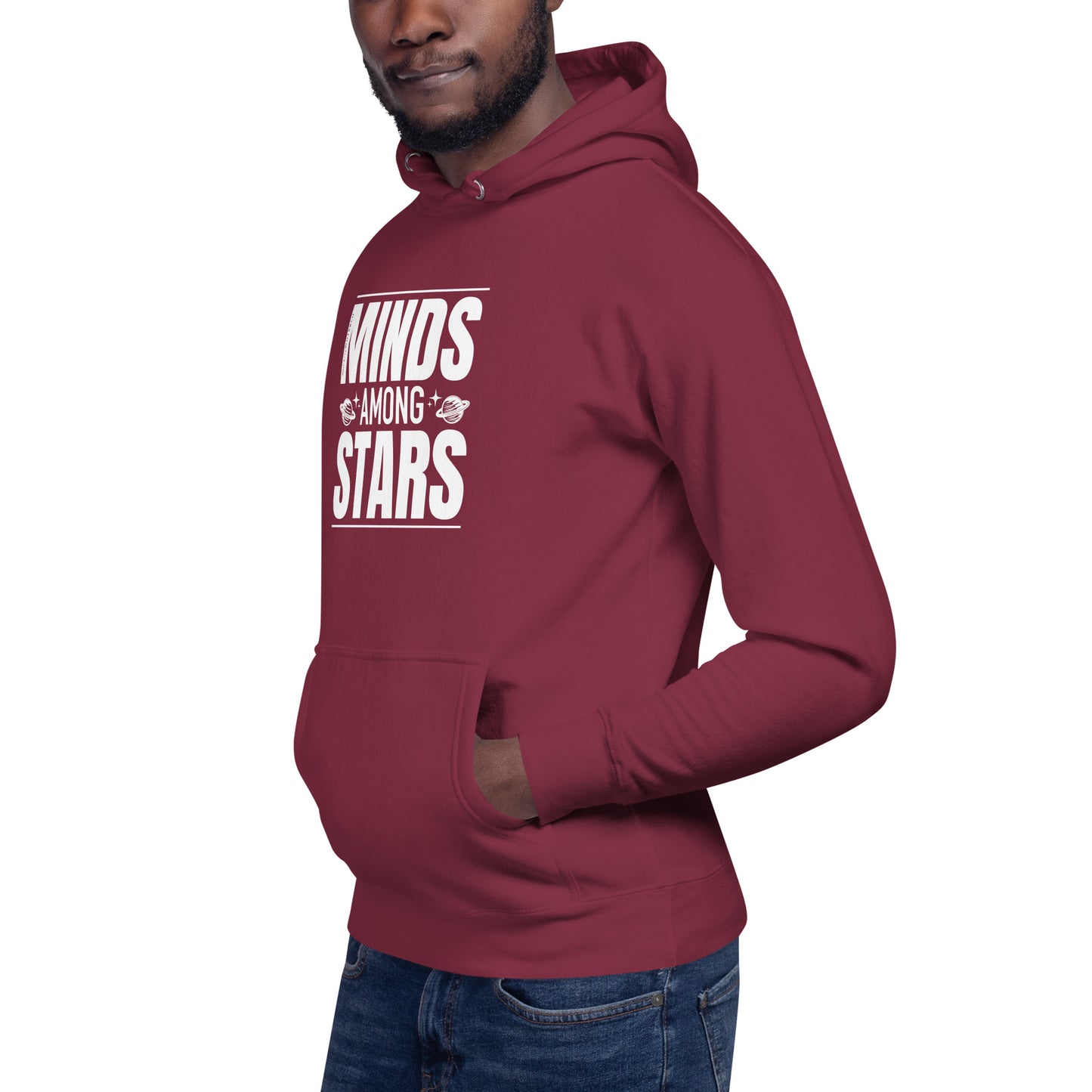 "Minds Among Stars"-Unisex Quality Cotton Hoodie