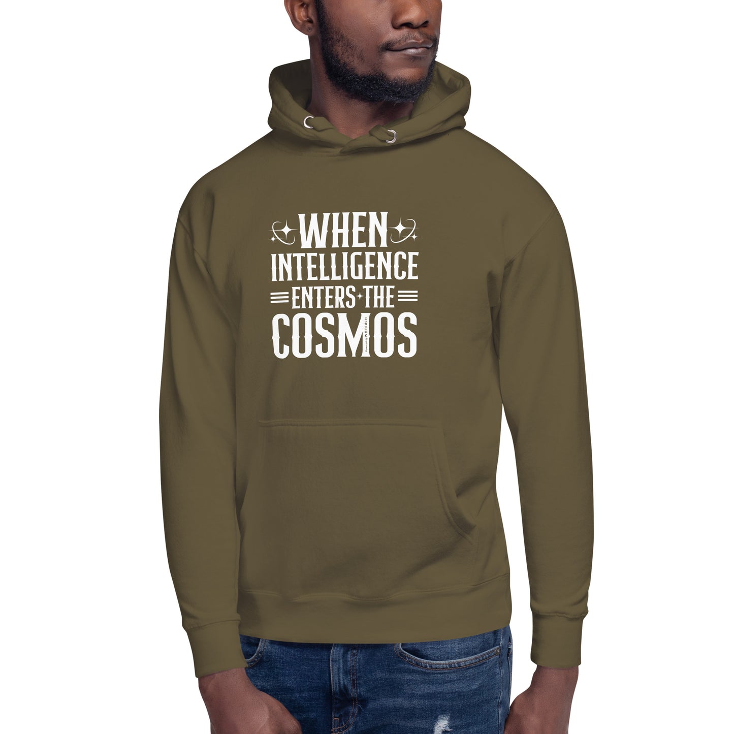 "When Intelligence Enters The Cosmos"-Unisex Quality Cotton Hoodie
