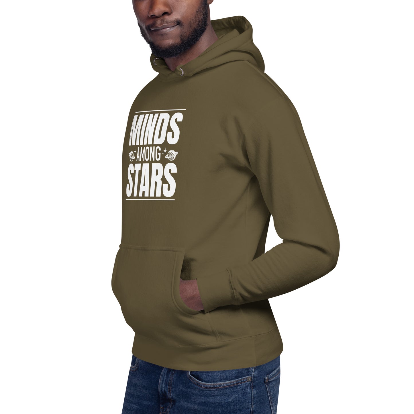 "Minds Among Stars"-Unisex Quality Cotton Hoodie