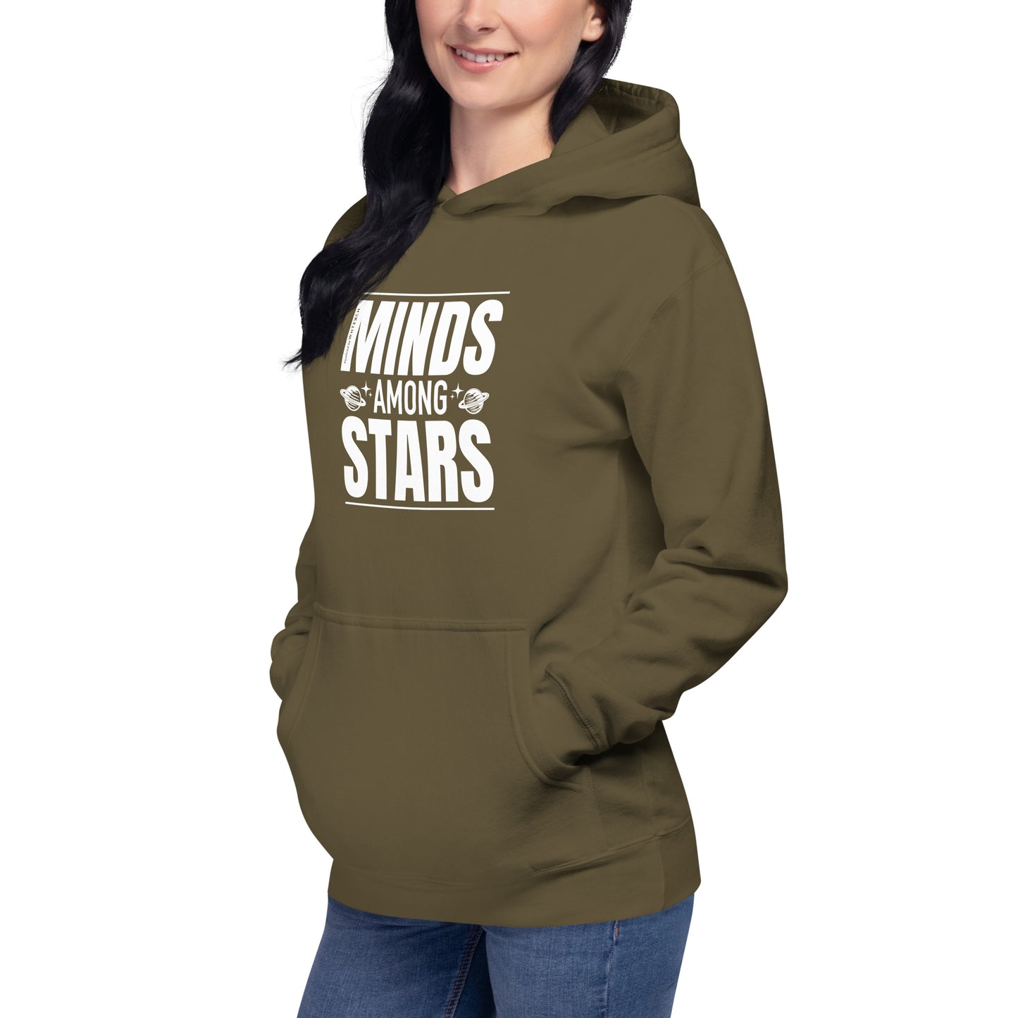 "Minds Among Stars"-Unisex Quality Cotton Hoodie