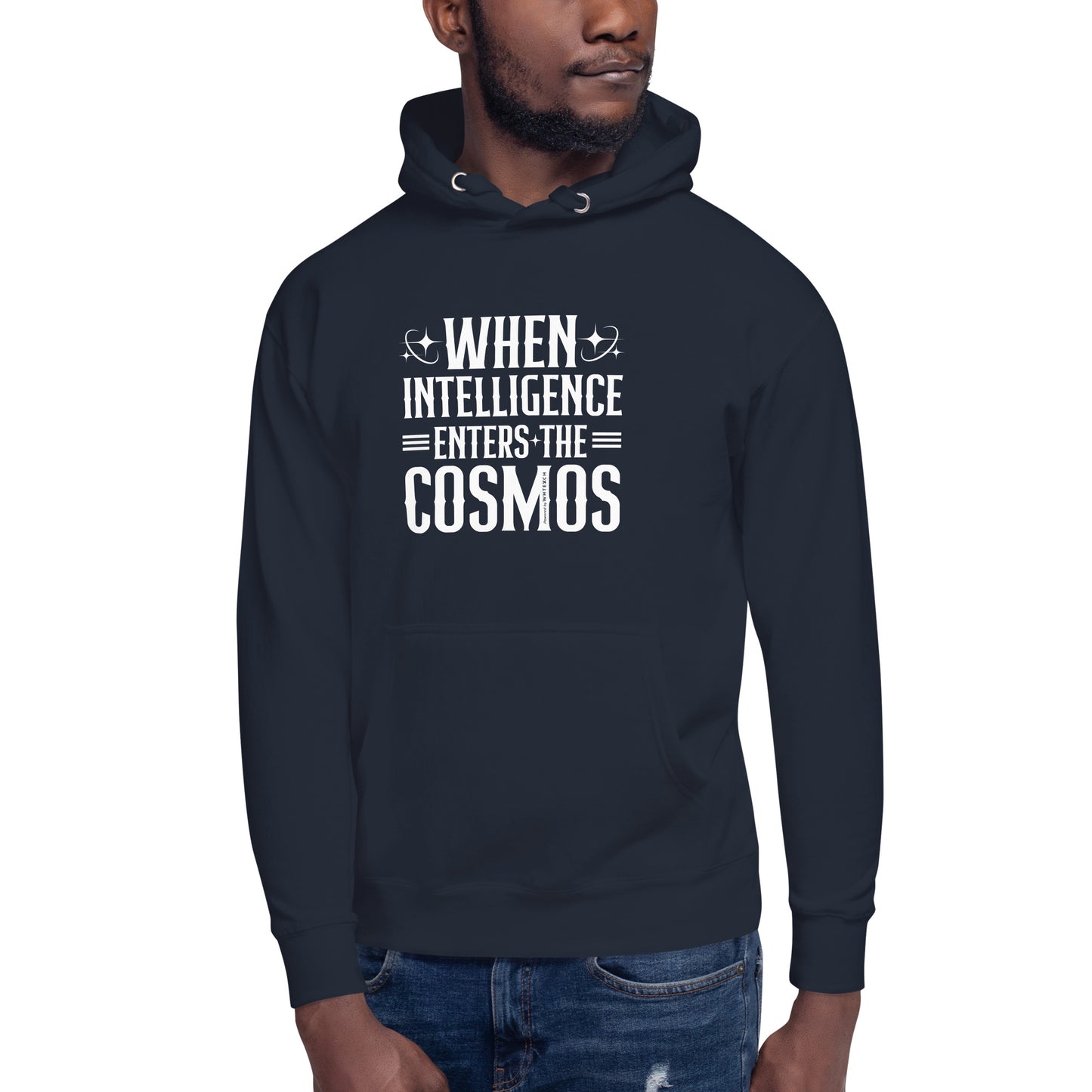 "When Intelligence Enters The Cosmos"-Unisex Quality Cotton Hoodie