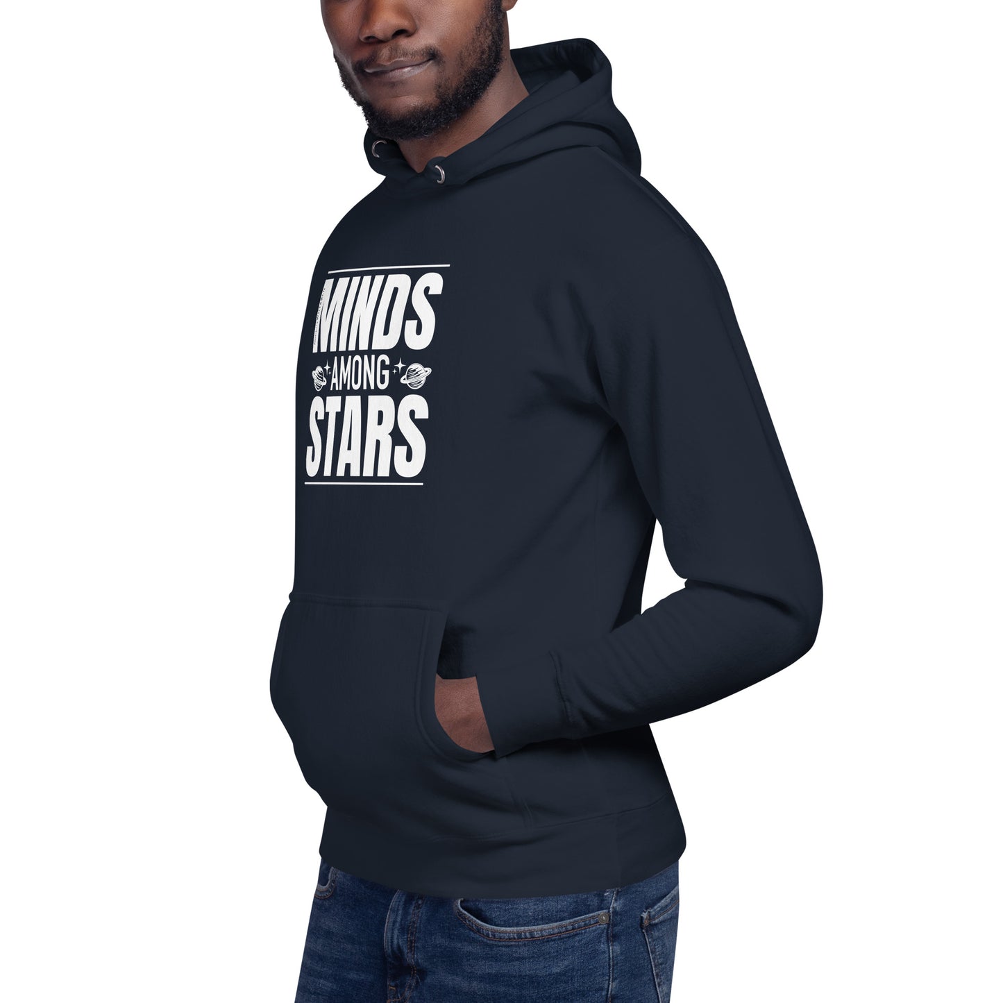 "Minds Among Stars"-Unisex Quality Cotton Hoodie