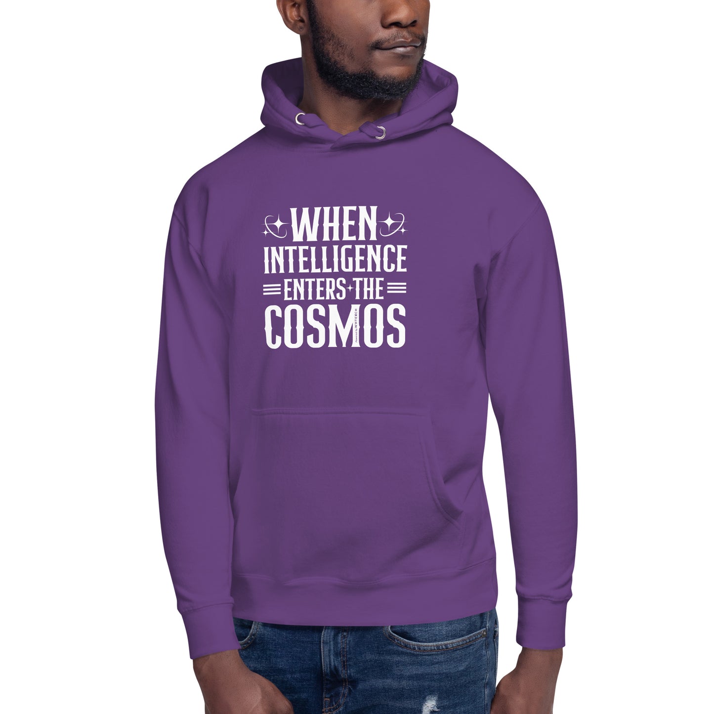 "When Intelligence Enters The Cosmos"-Unisex Quality Cotton Hoodie