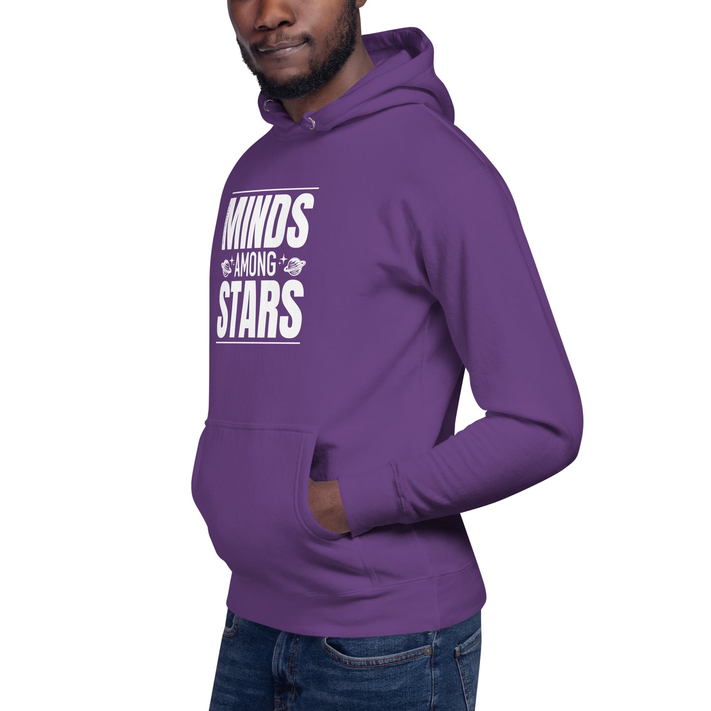 "Minds Among Stars"-Unisex Quality Cotton Hoodie