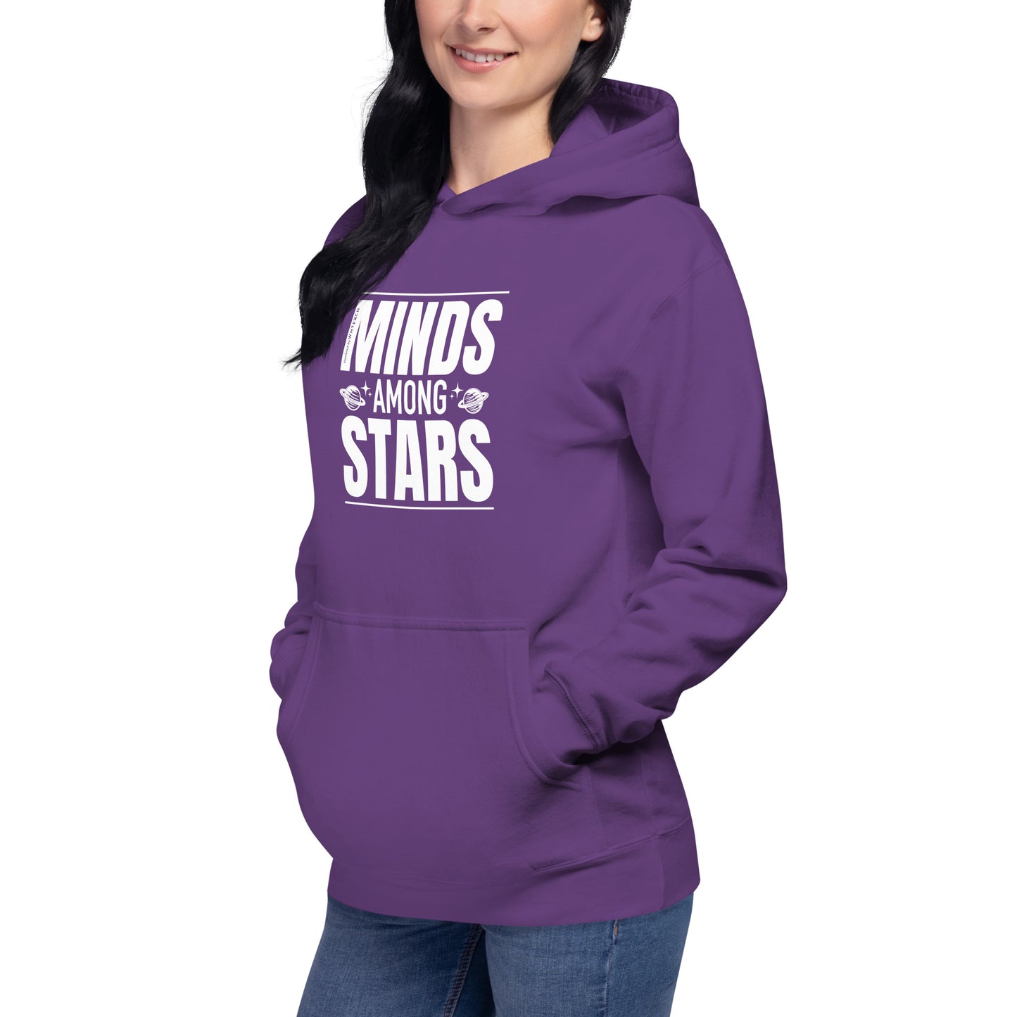 "Minds Among Stars"-Unisex Quality Cotton Hoodie