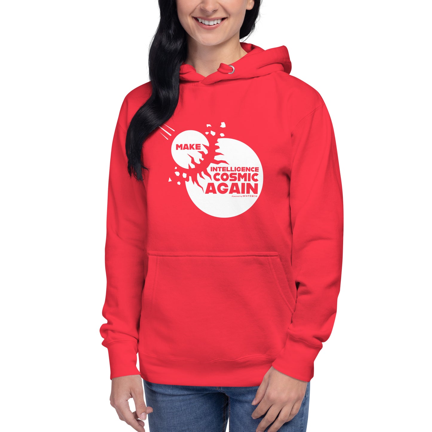 "Make Intelligence Cosmic Again"-Unisex Quality Cotton Hoodie