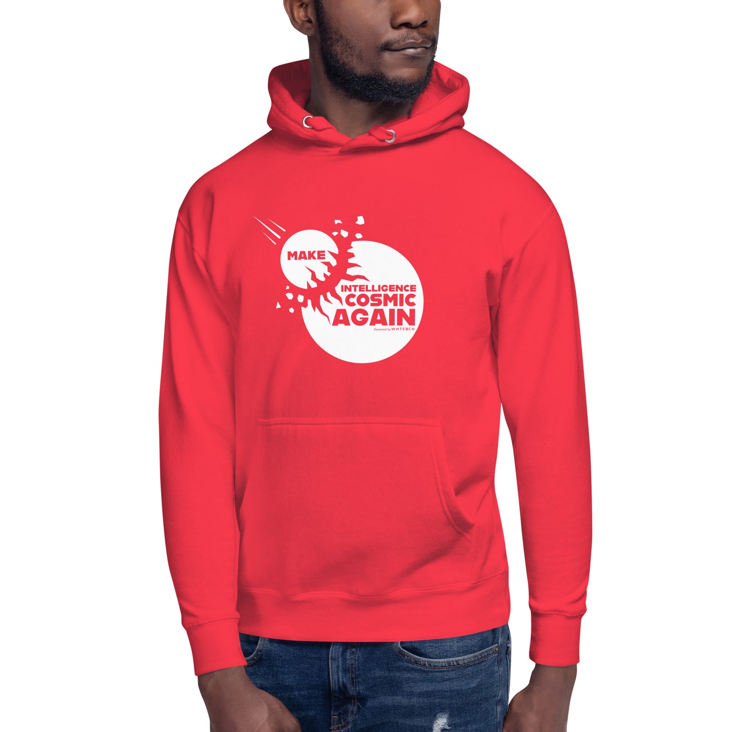 "Make Intelligence Cosmic Again"-Unisex Quality Cotton Hoodie