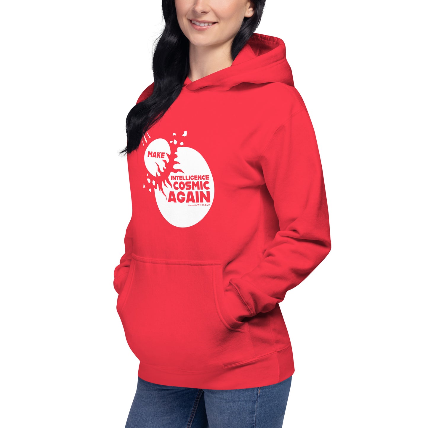 "Make Intelligence Cosmic Again"-Unisex Quality Cotton Hoodie