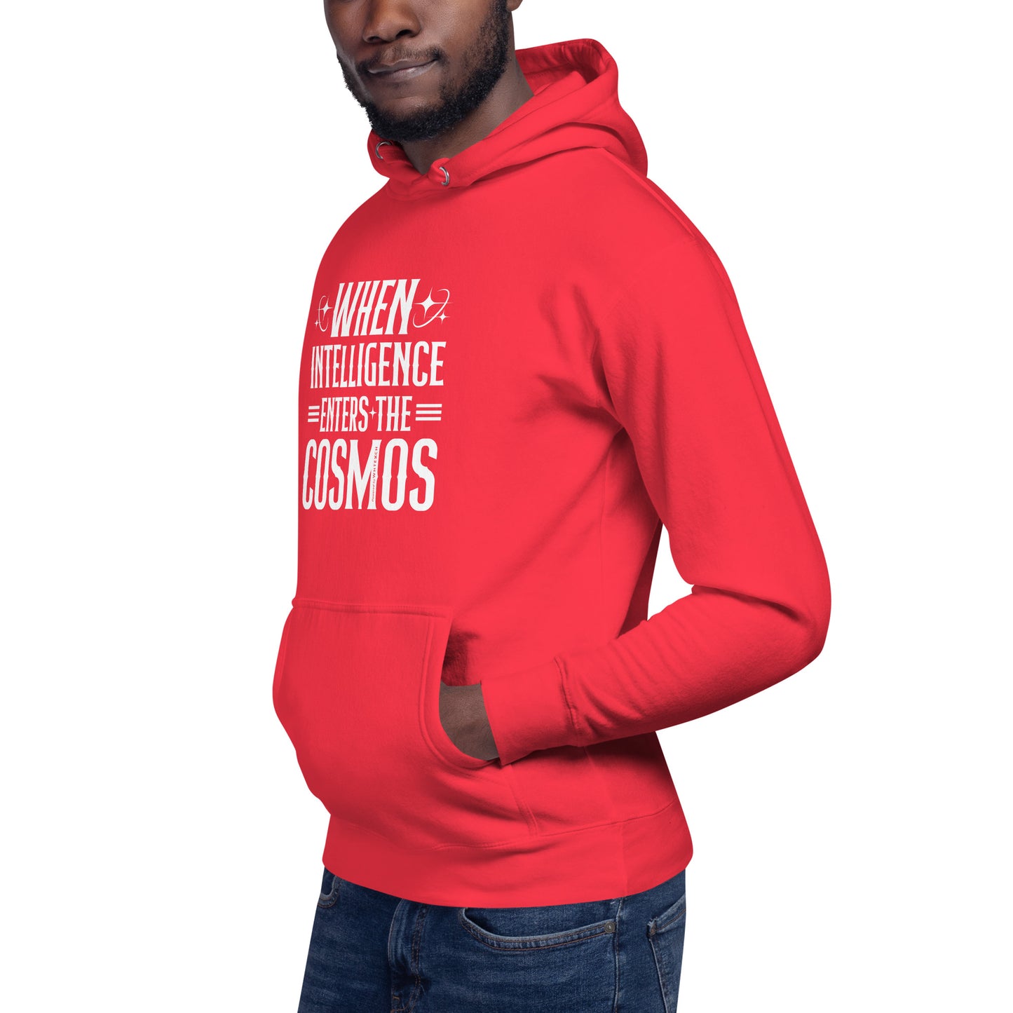 "When Intelligence Enters The Cosmos"-Unisex Quality Cotton Hoodie