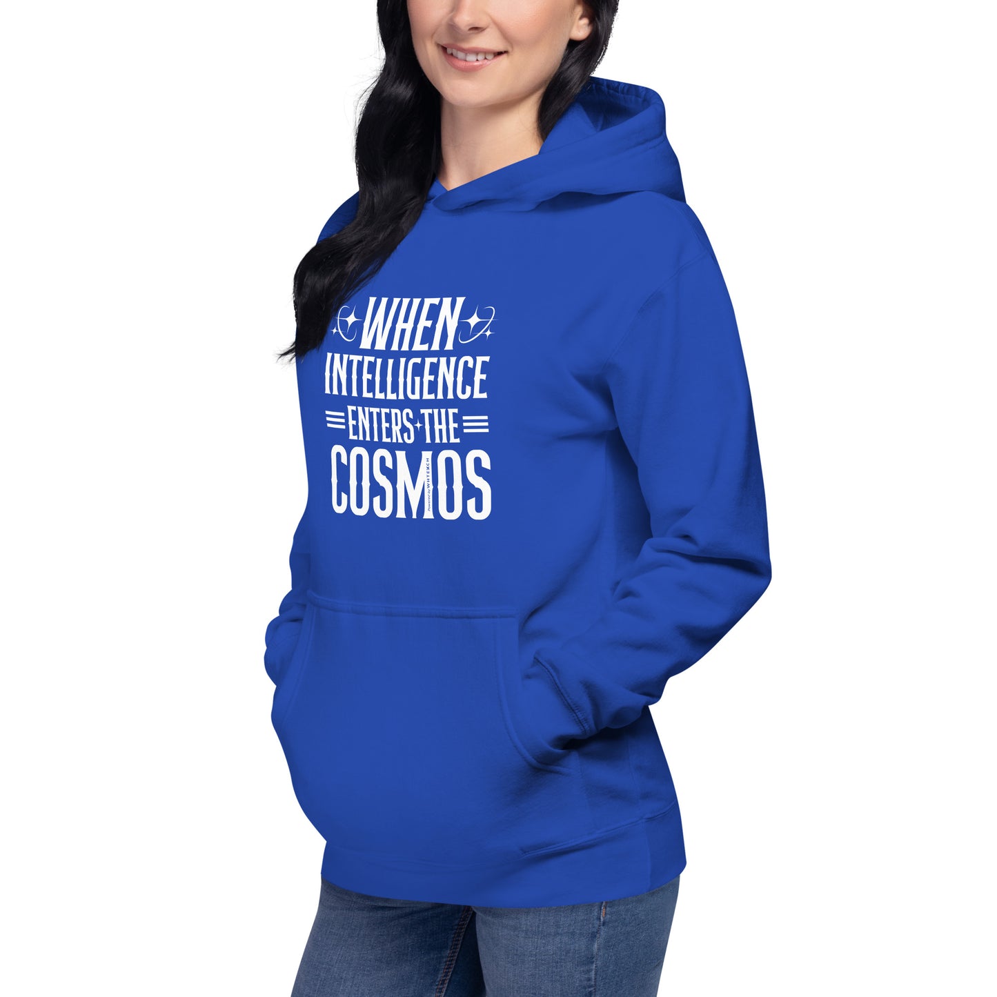 "When Intelligence Enters The Cosmos"-Unisex Quality Cotton Hoodie