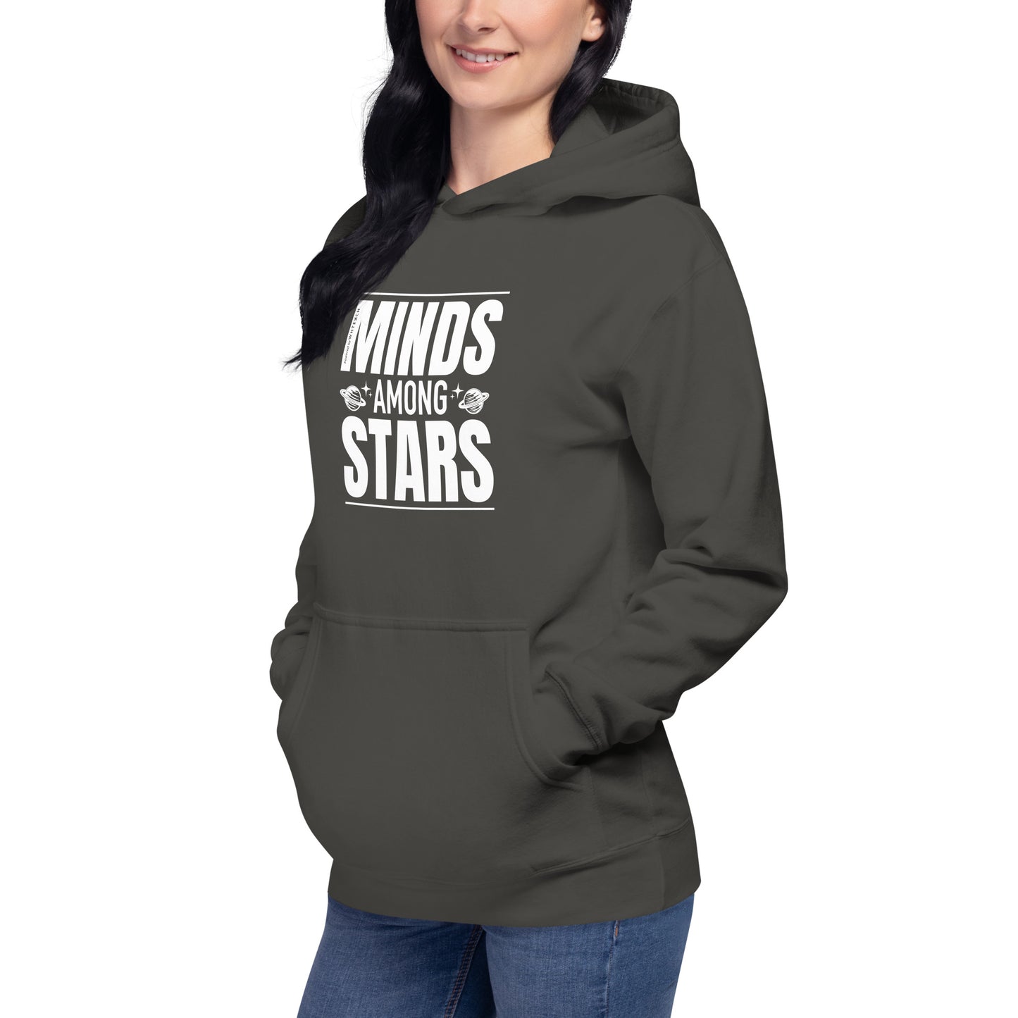 "Minds Among Stars"-Unisex Quality Cotton Hoodie