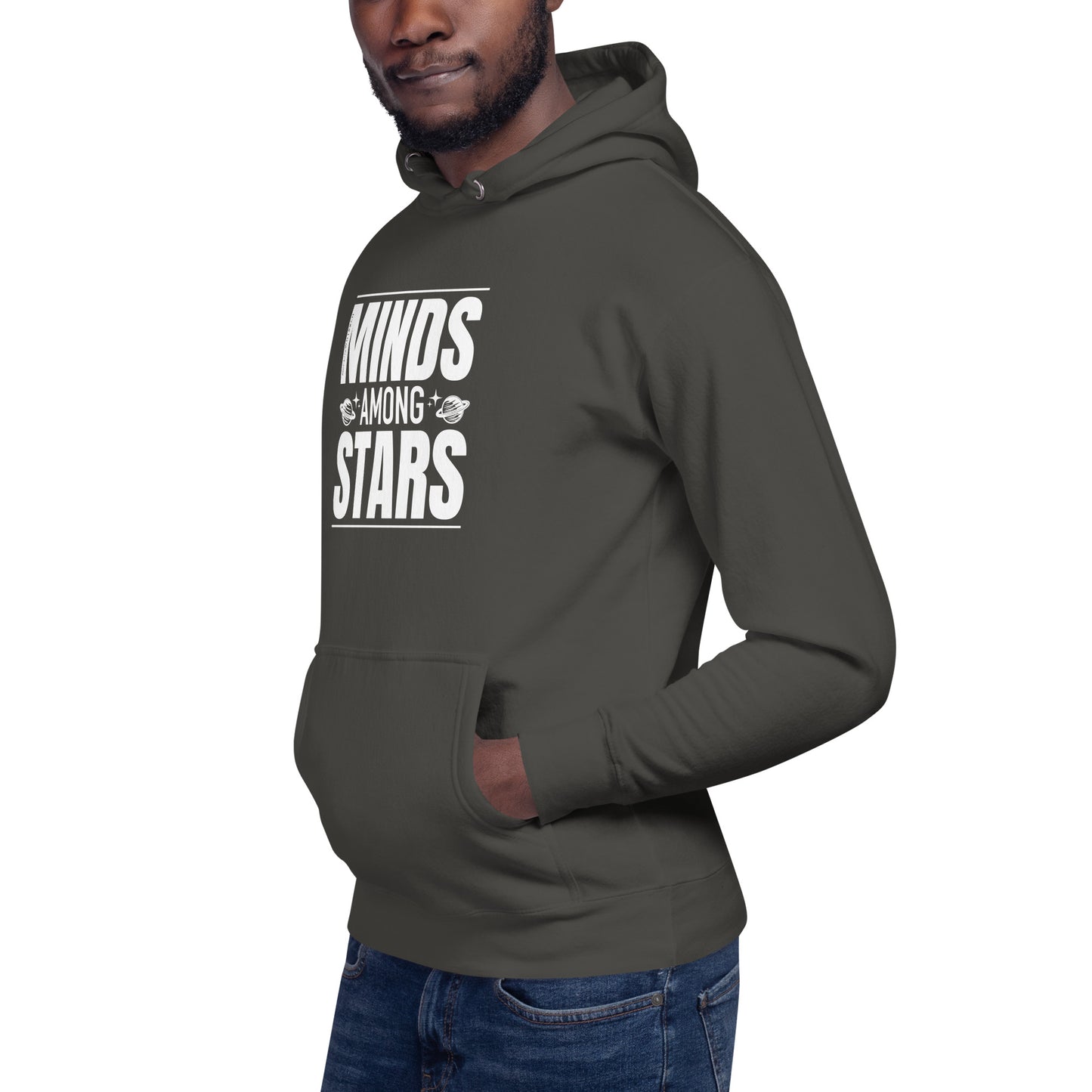 "Minds Among Stars"-Unisex Quality Cotton Hoodie