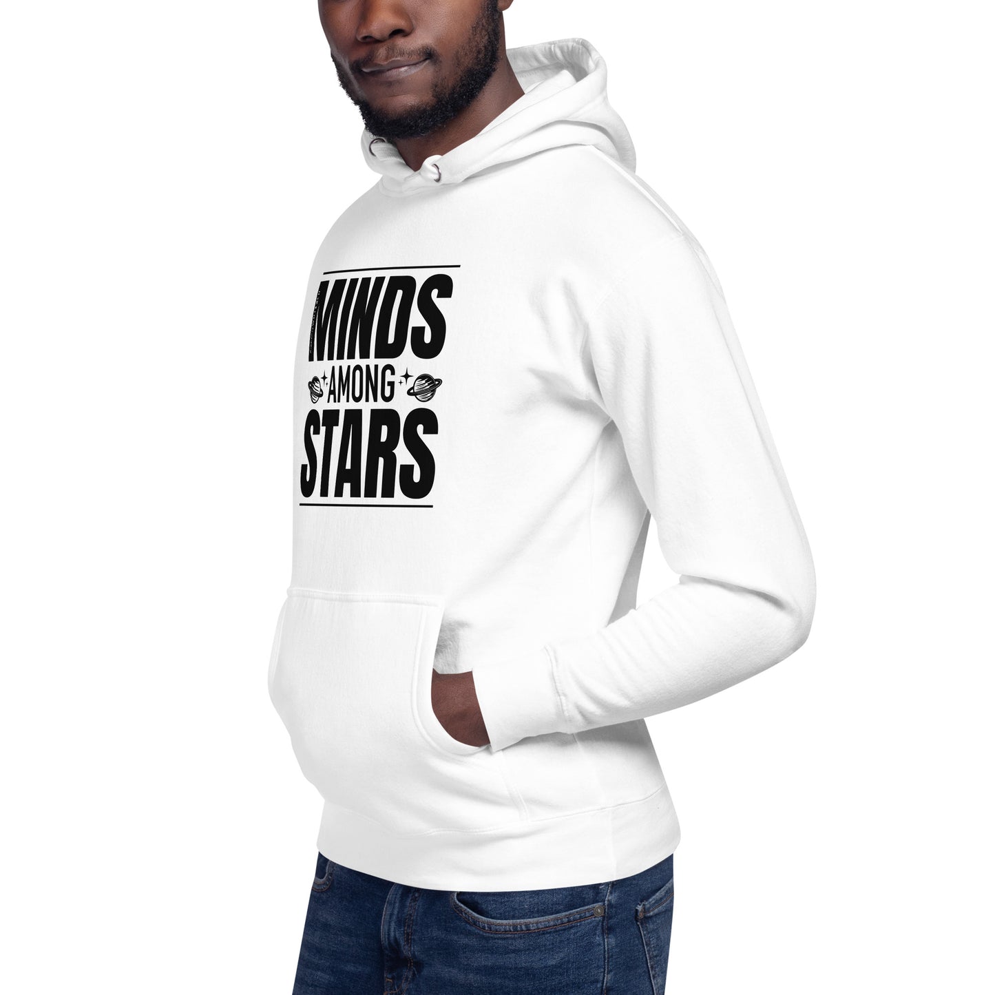 "Minds Among Stars"-Unisex Quality Cotton Hoodie