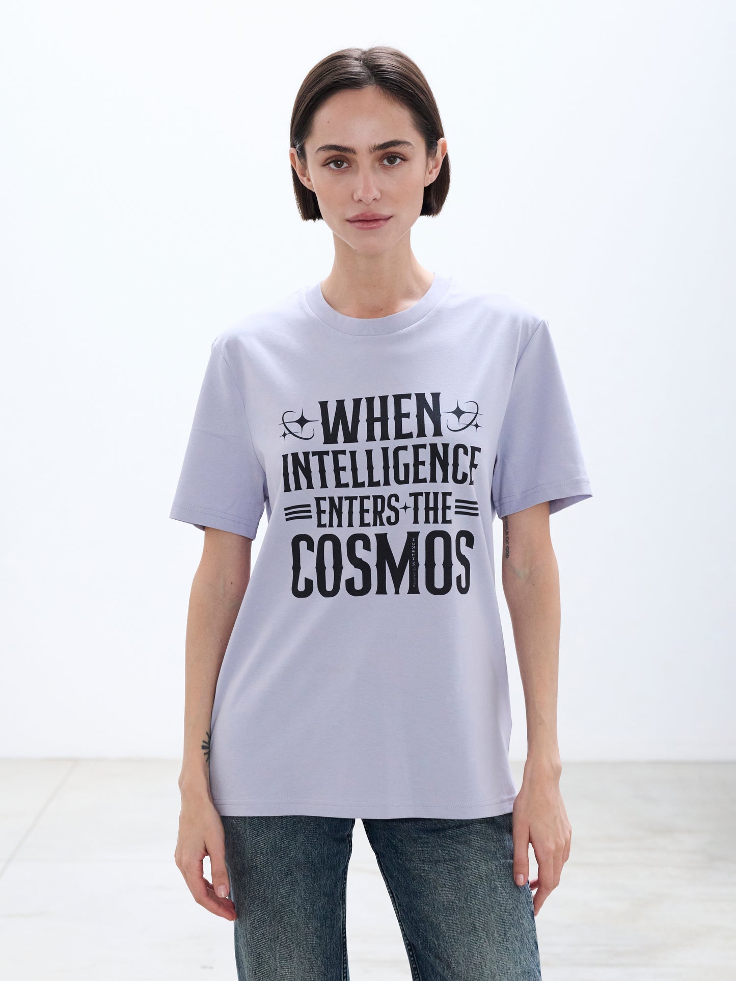 "When Intelligence Enters The Cosmos"-Unisex Quality Cotton Tee