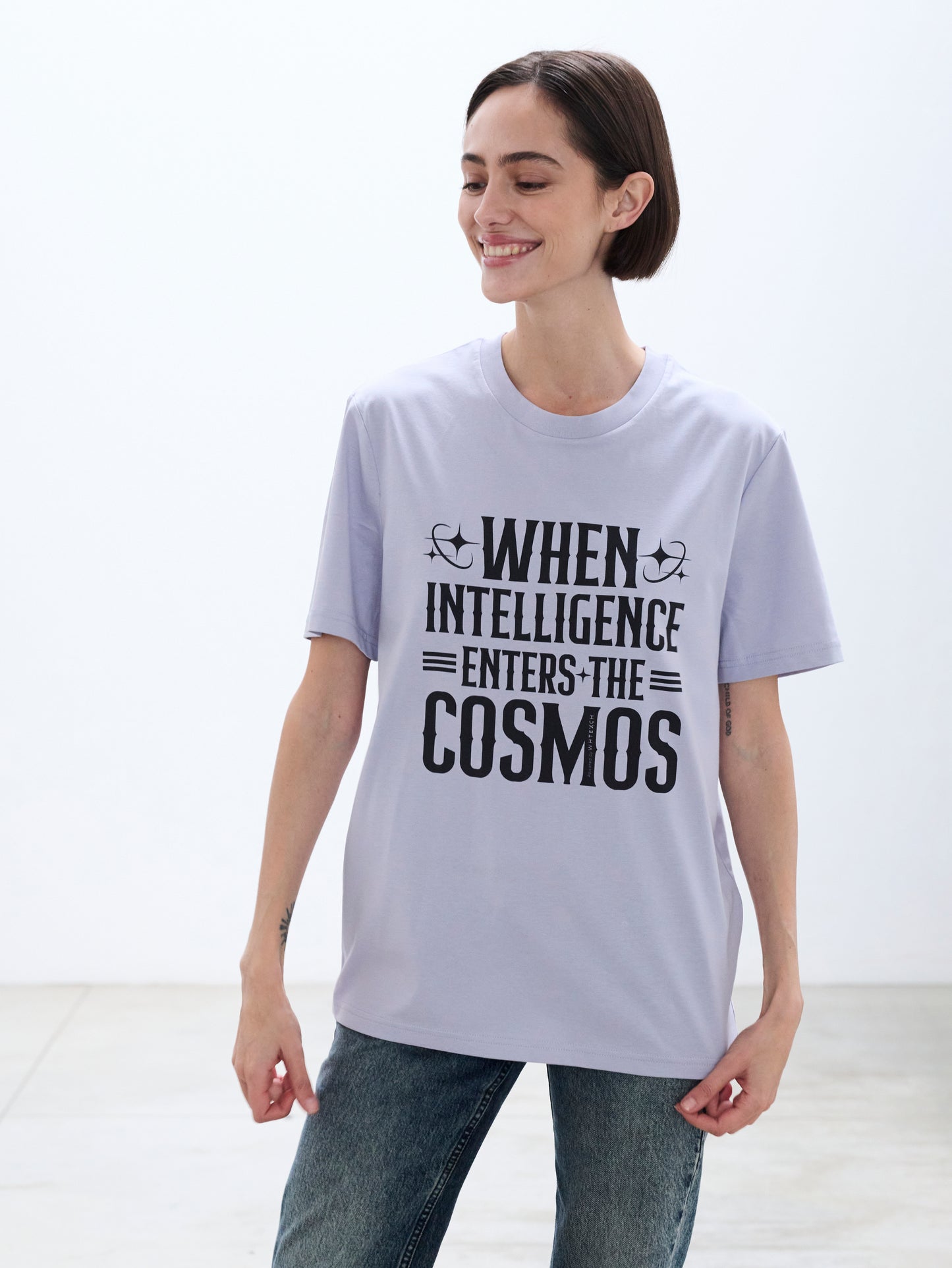 "When Intelligence Enters The Cosmos"-Unisex Quality Cotton Tee