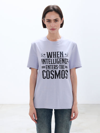 "When Intelligence Enters The Cosmos"-Unisex Quality Cotton Tee