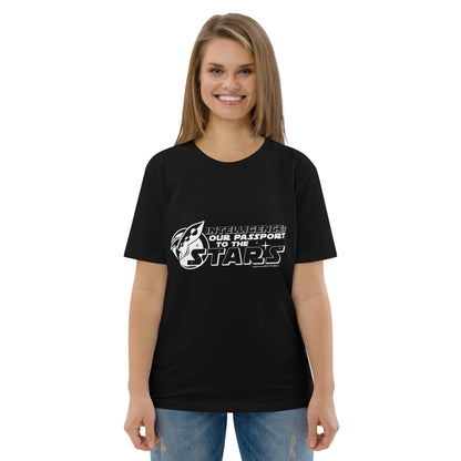 "Intelligence: Our Passport To The Stars"-Unisex Quality Cotton Tee