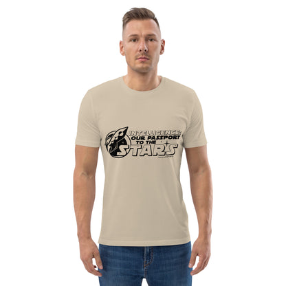 "Intelligence: Our Passport To The Stars"-Unisex Quality Cotton Tee