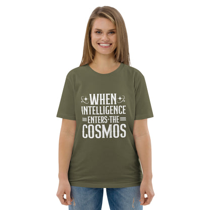 "When Intelligence Enters The Cosmos"-Unisex Quality Cotton Tee