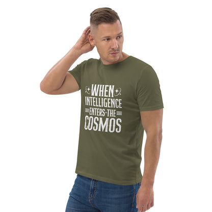 "When Intelligence Enters The Cosmos"-Unisex Quality Cotton Tee