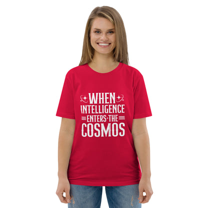 "When Intelligence Enters The Cosmos"-Unisex Quality Cotton Tee