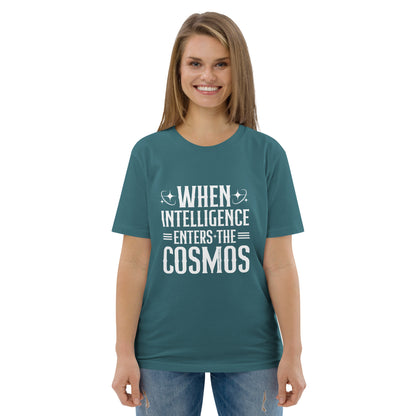 "When Intelligence Enters The Cosmos"-Unisex Quality Cotton Tee