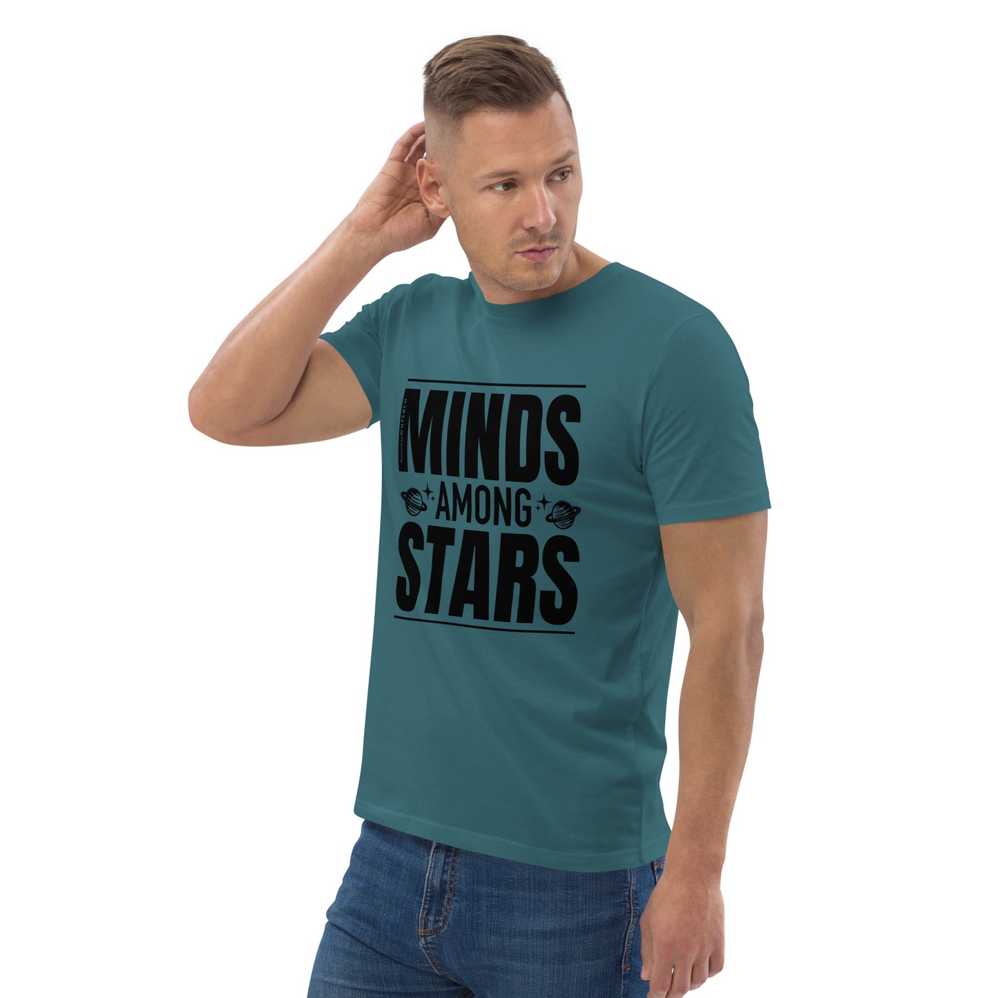 "Minds Among Stars"-Unisex Quality Cotton Tee