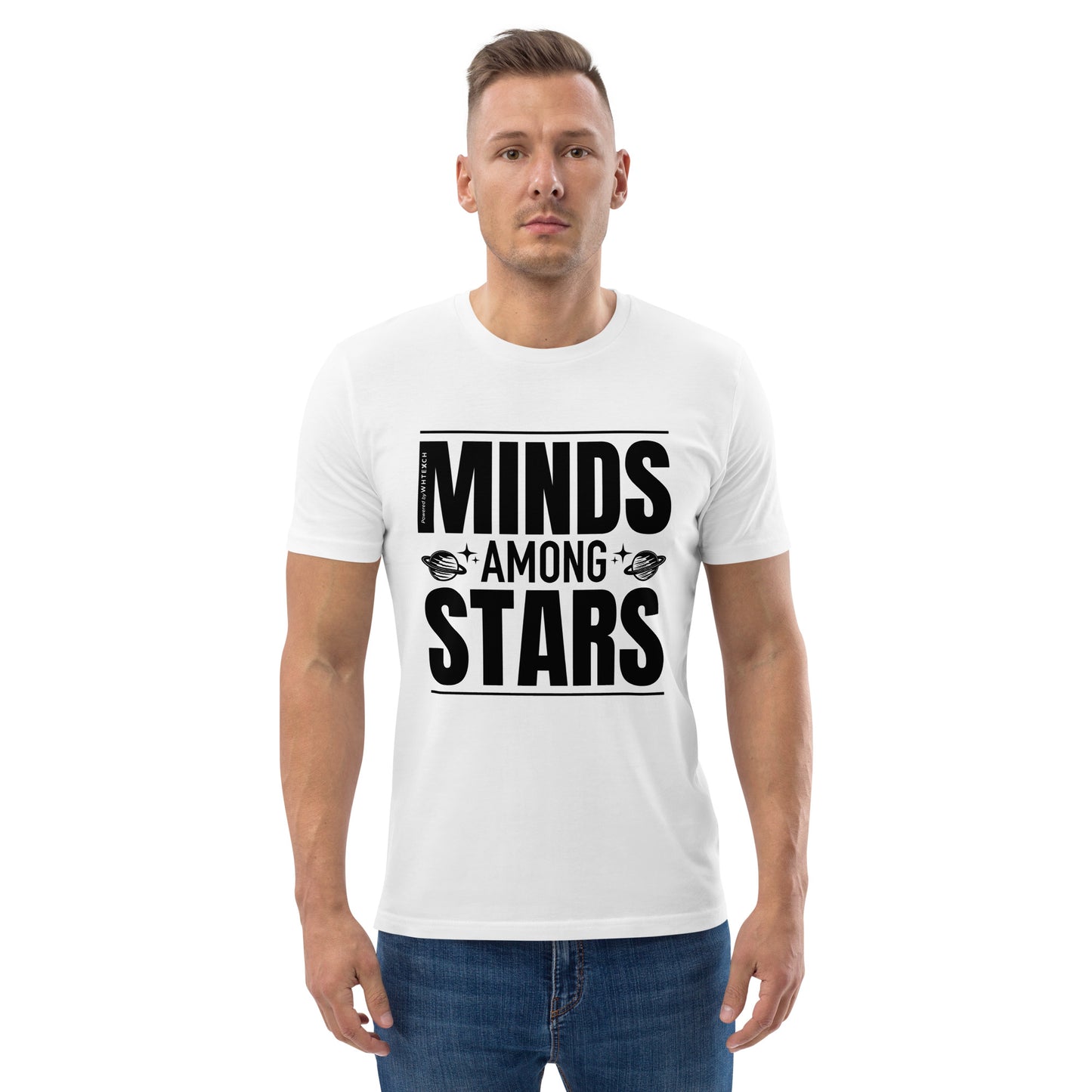 "Minds Among Stars"-Unisex Quality Cotton Tee