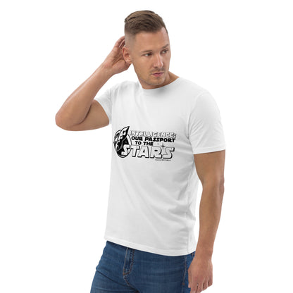 "Intelligence: Our Passport To The Stars"-Unisex Quality Cotton Tee