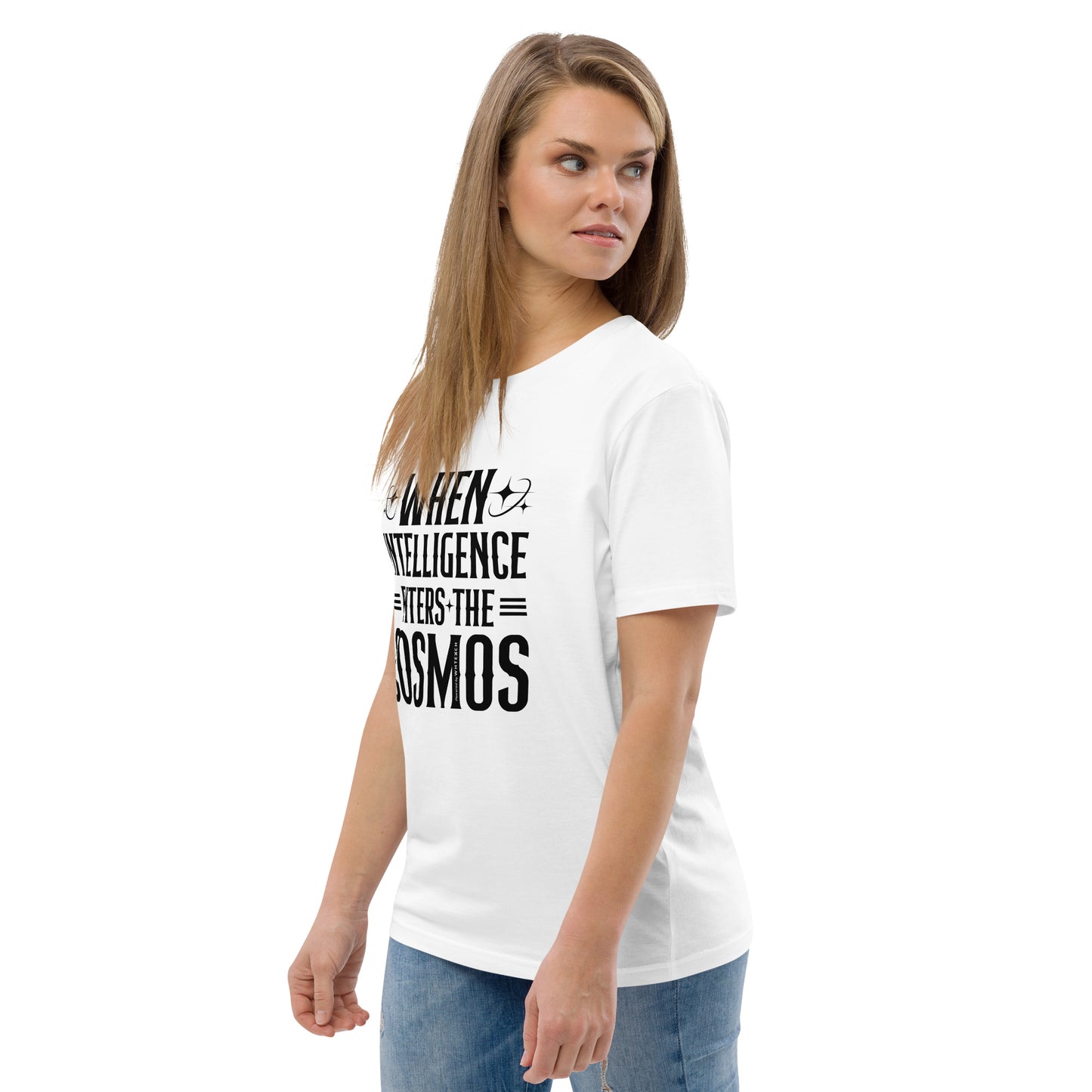 "When Intelligence Enters The Cosmos"-Unisex Quality Cotton Tee