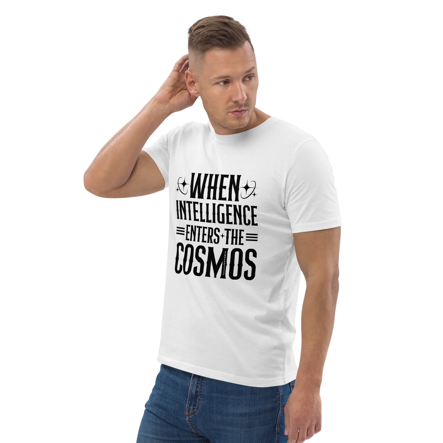 "When Intelligence Enters The Cosmos"-Unisex Quality Cotton Tee