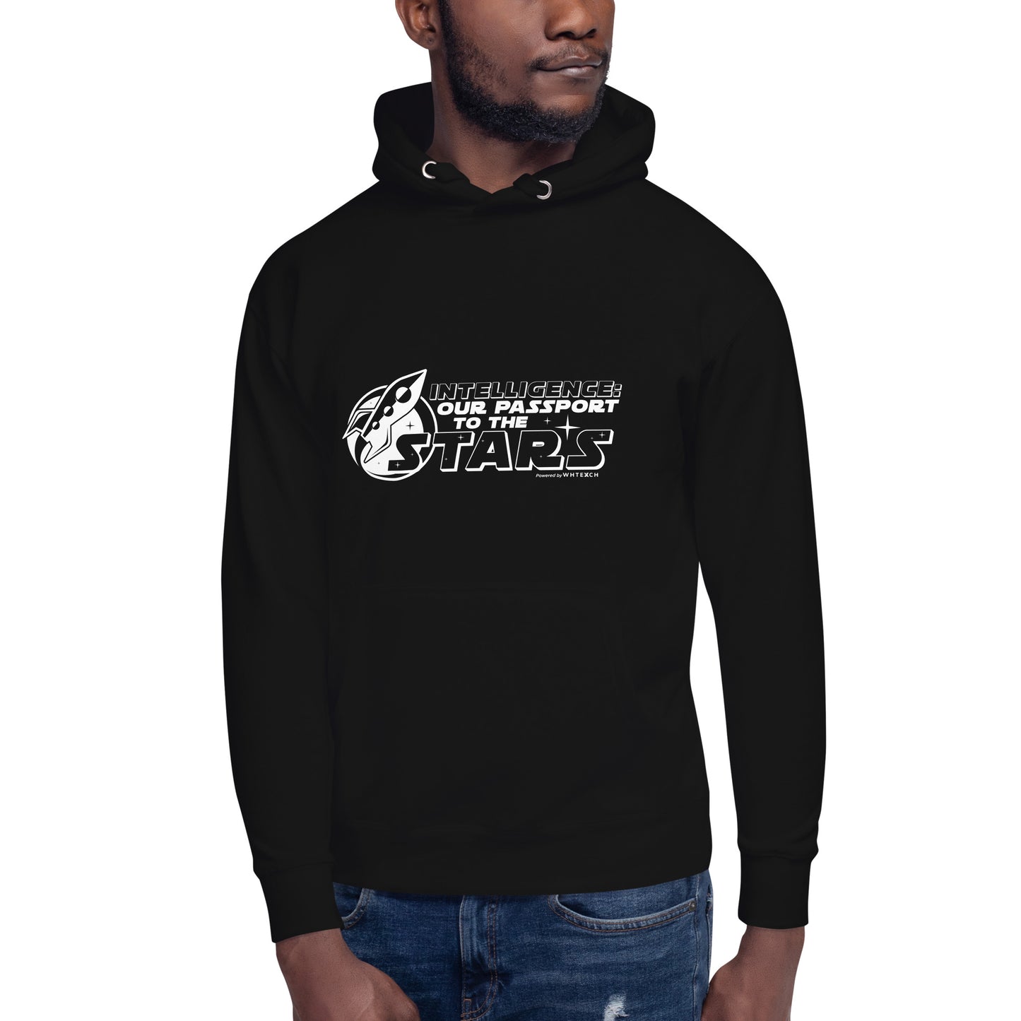 "Intelligence: Our Passport To The Stars"-Unisex Quality Cotton Hoodie