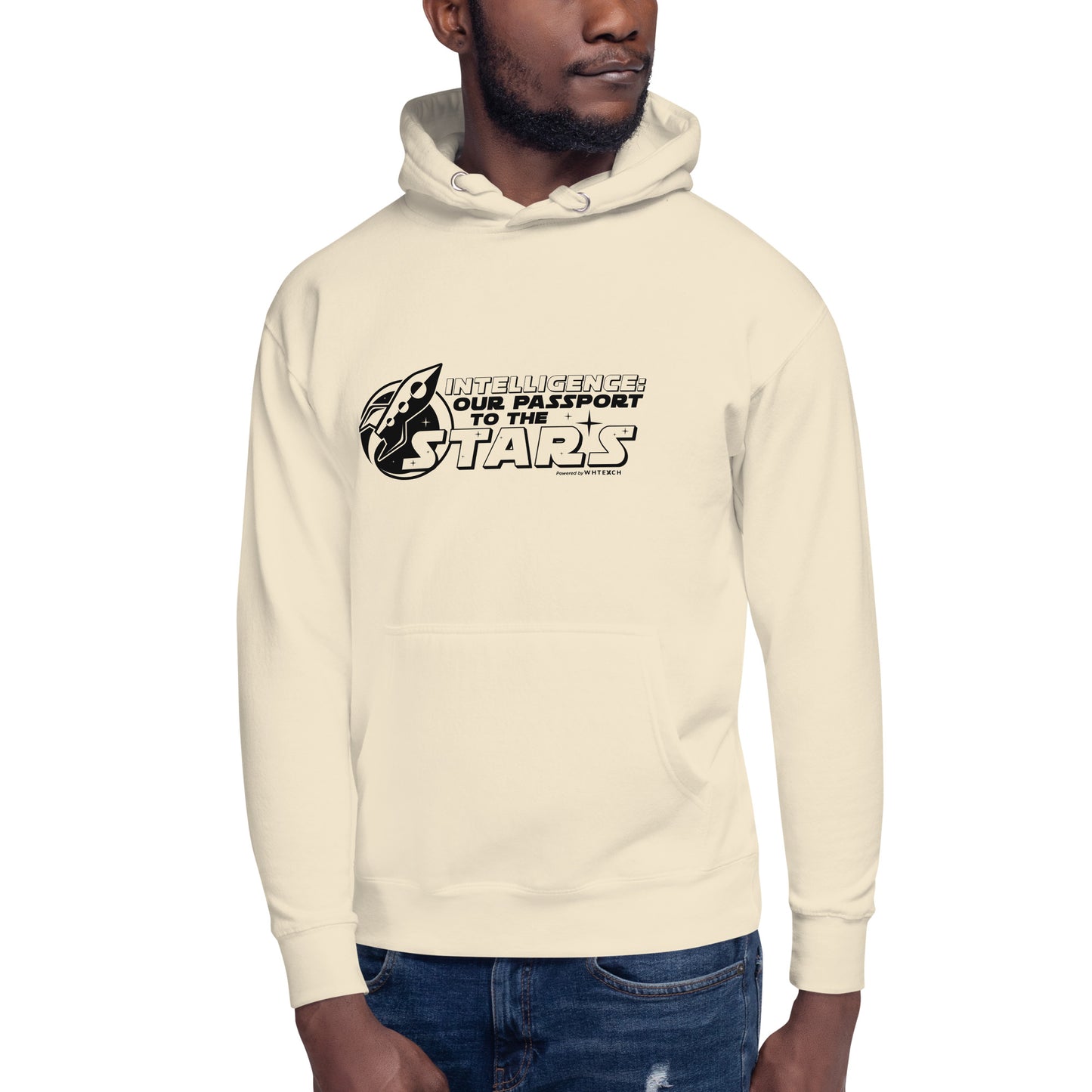 "Intelligence: Our Passport To The Stars"-Unisex Quality Cotton Hoodie