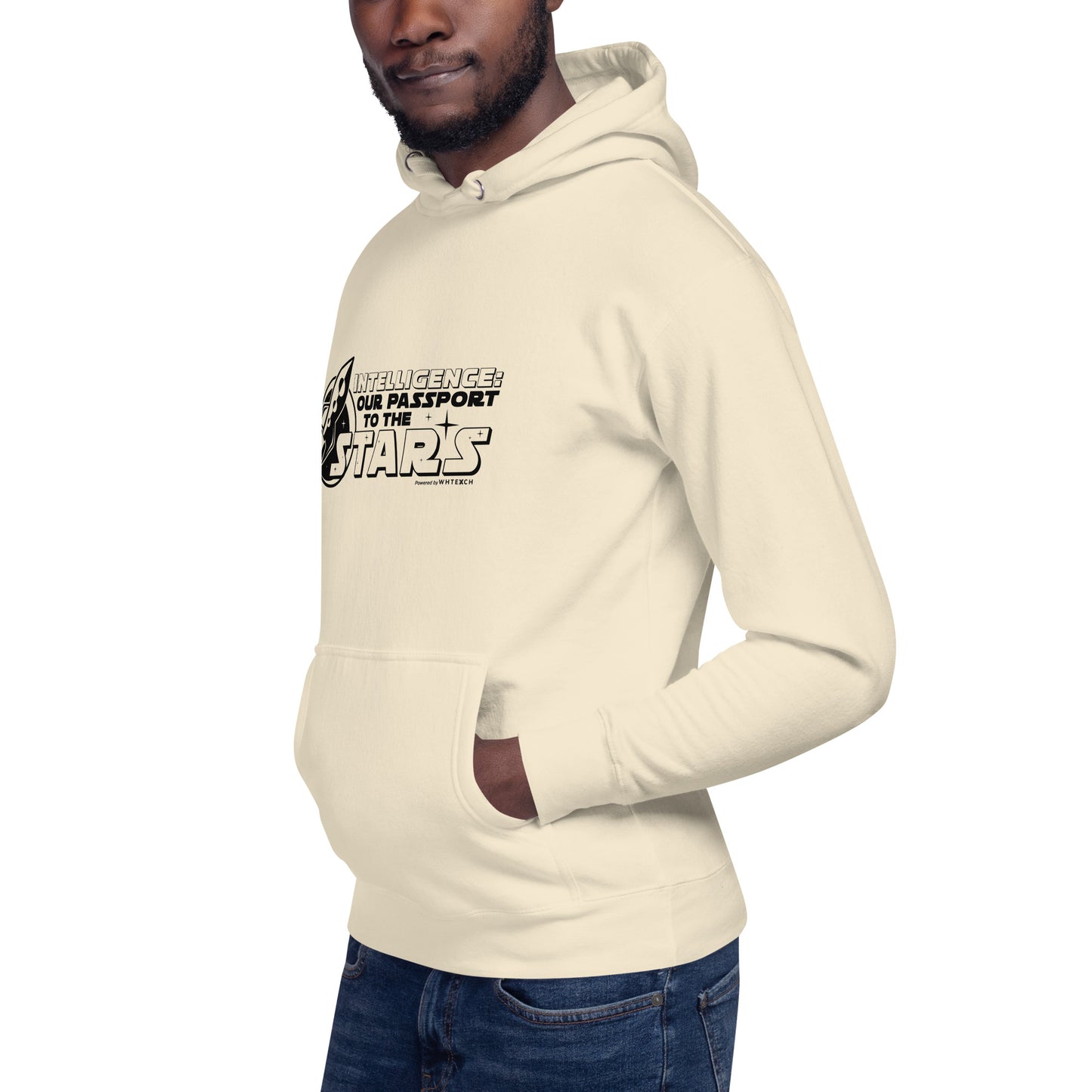 "Intelligence: Our Passport To The Stars"-Unisex Quality Cotton Hoodie