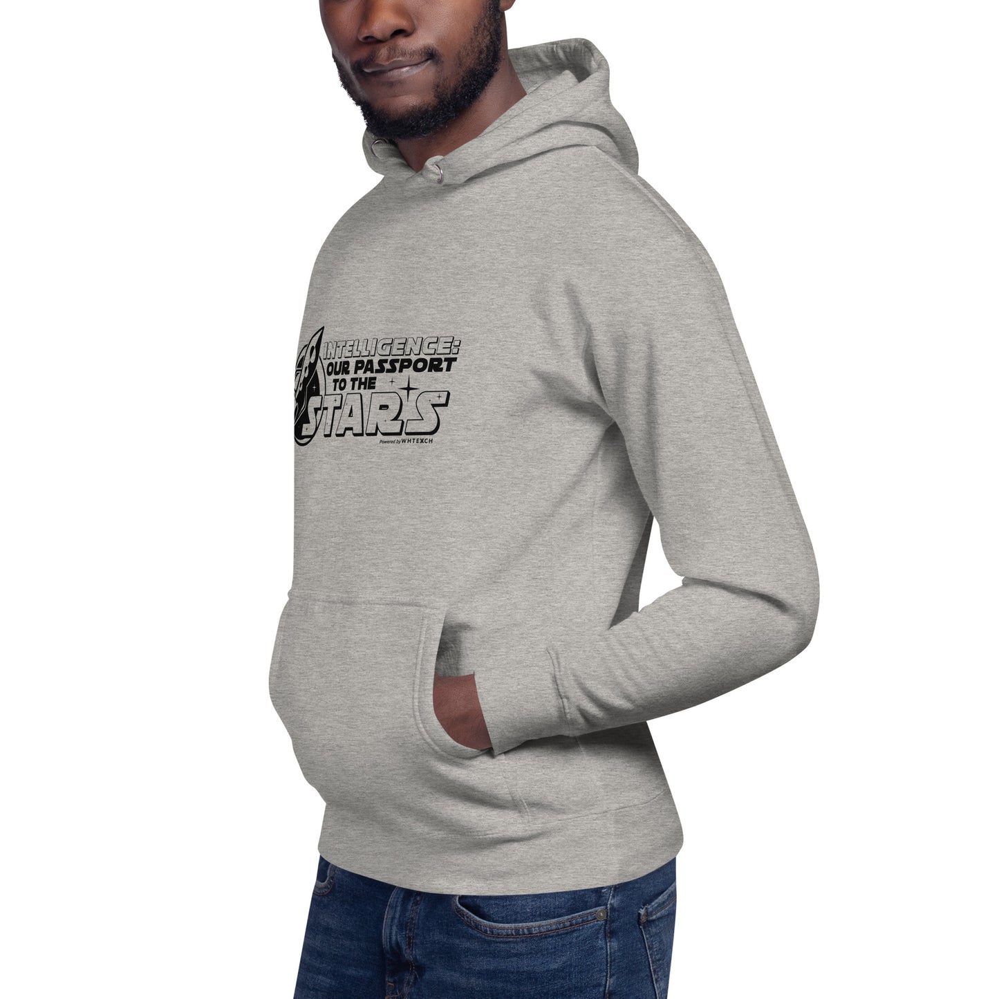 "Intelligence: Our Passport To The Stars"-Unisex Quality Cotton Hoodie