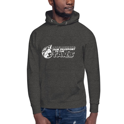 "Intelligence: Our Passport To The Stars"-Unisex Quality Cotton Hoodie