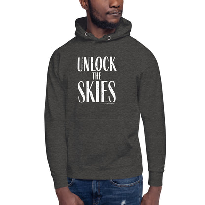 "Unlock The Skies"-Unisex Quality Cotton Hoodie