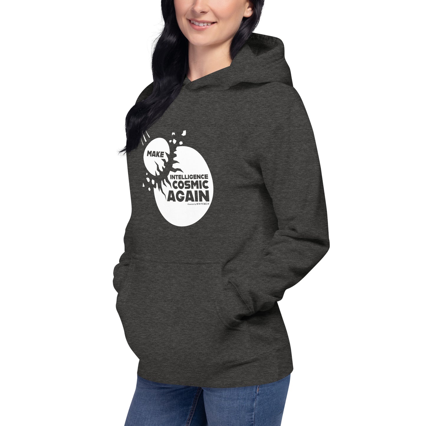 "Make Intelligence Cosmic Again"-Unisex Quality Cotton Hoodie