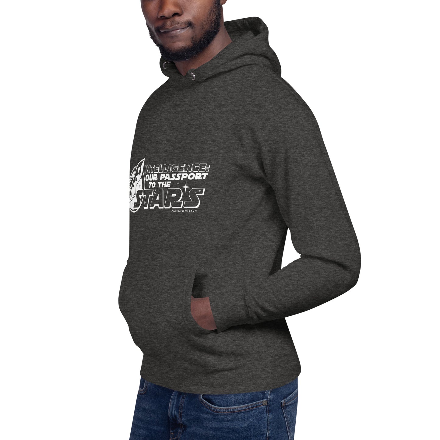 "Intelligence: Our Passport To The Stars"-Unisex Quality Cotton Hoodie