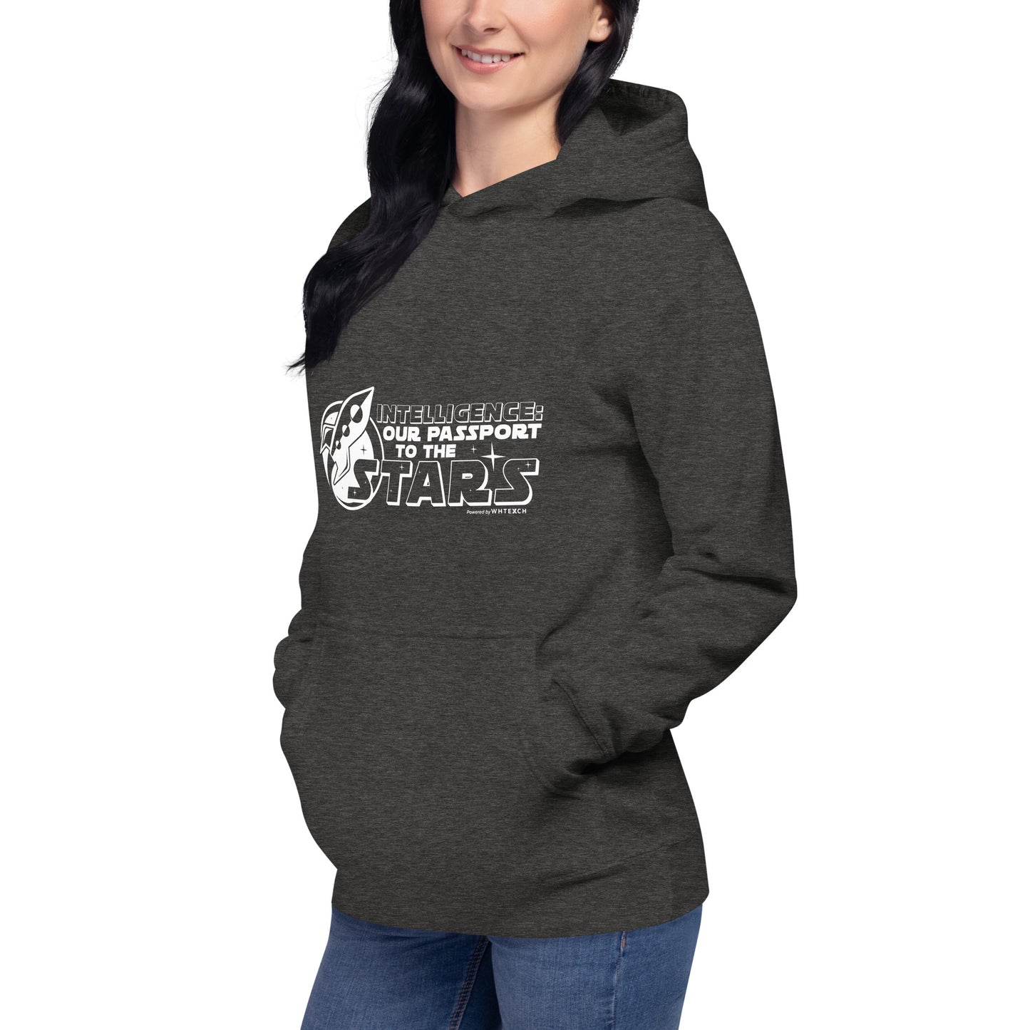 "Intelligence: Our Passport To The Stars"-Unisex Quality Cotton Hoodie