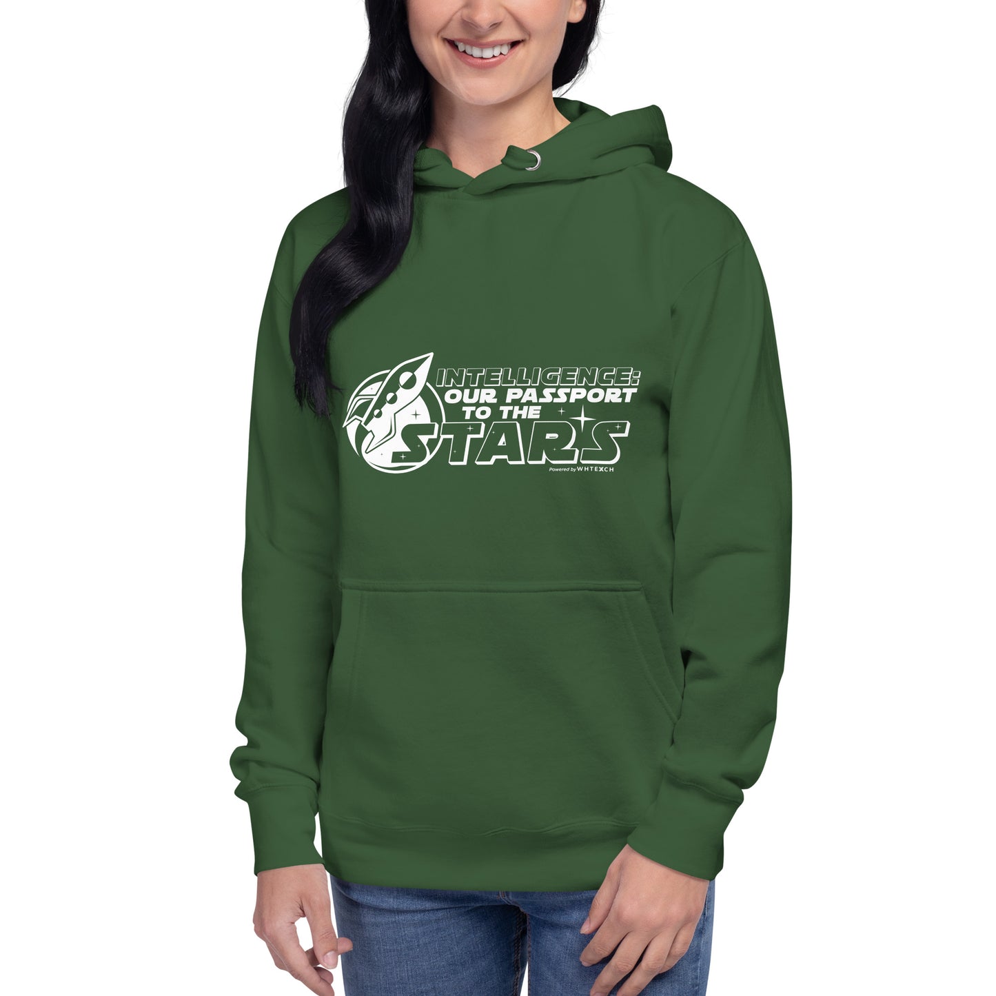 "Intelligence: Our Passport To The Stars"-Unisex Quality Cotton Hoodie