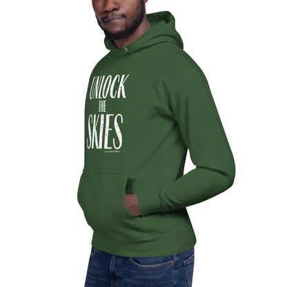 "Unlock The Skies"-Unisex Quality Cotton Hoodie